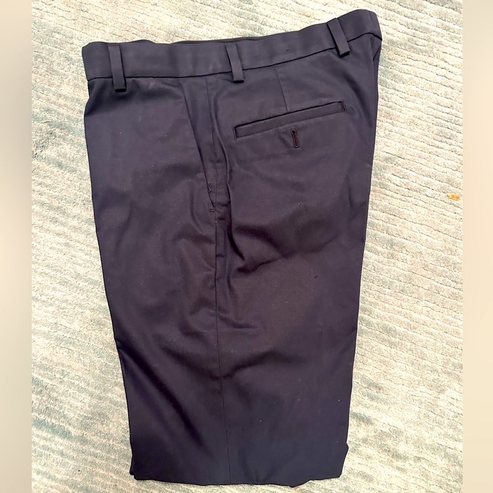 BROOKS BROTHERS size 33 32 dark blue men trouser pant